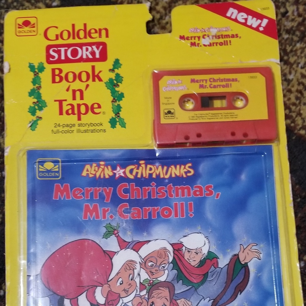 Vintage Golden Story ALVIN & CHIPMUNKS Book n Tape